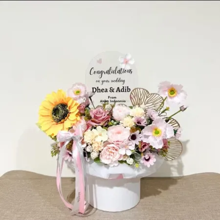 Bloom Box Akrilik Ucapan Wedding Kolaka Utara